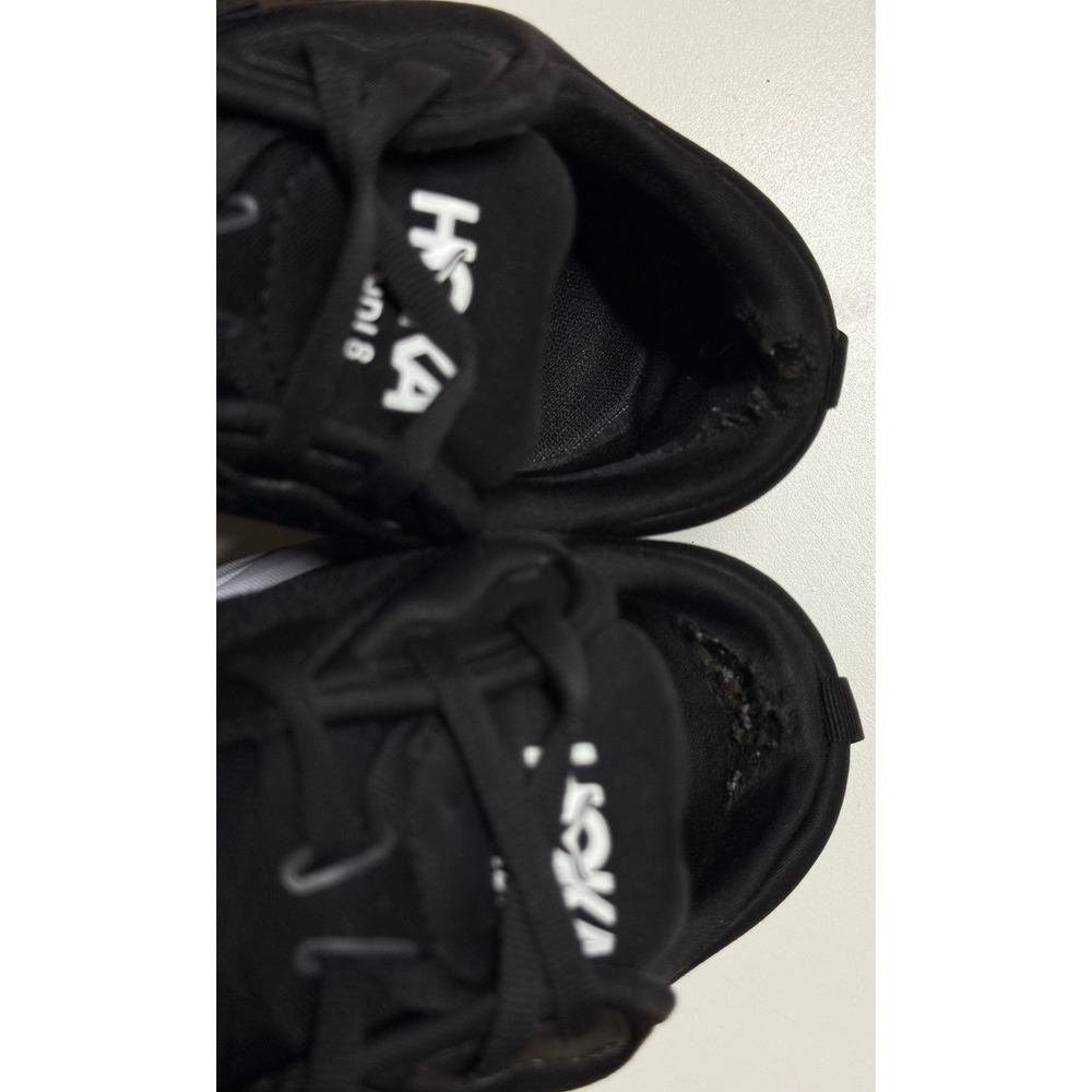 Hoka One One Women's Black with White Trim Running Sneakers - Picture 5 of 8